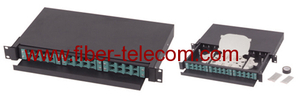 19 Inch Drawer Type Fiber Optic Patch Panel with Plastic Removable Adapter Panels