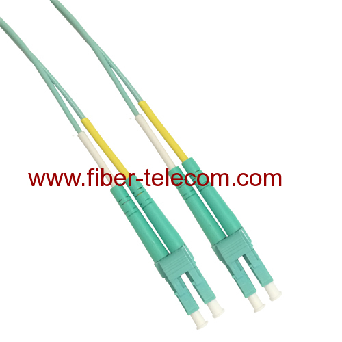 LC to LC OM3 Duplex Fiber Optical Patch Cable 1M