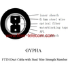 GYPHA-2B6 FTTH Duct Cable 2 Core with Steel Wire Strength Member