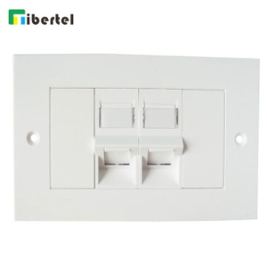 2-port UK Type Flat Faceplate