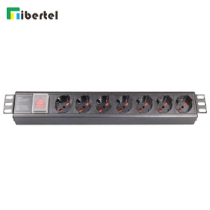 Italy Type 7 Ways 1U 19 inch Rack PDU Socket with Switch TJ06CIT07