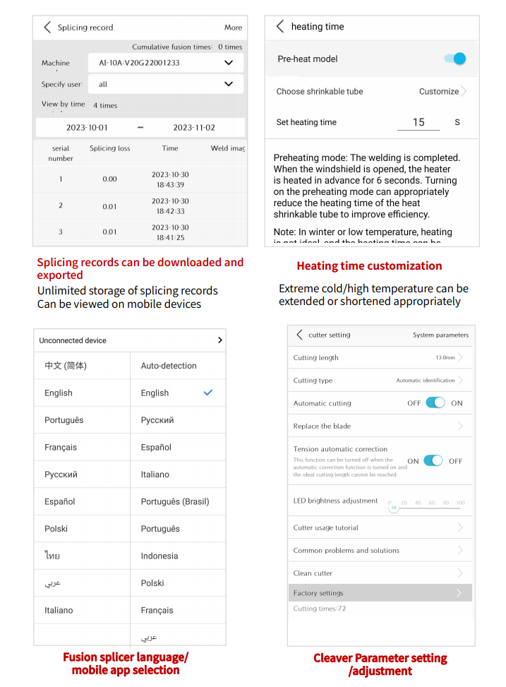 fusion splicer TJ01FS10A 25