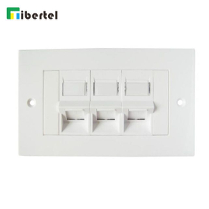 3-port UK Type Flat Faceplate