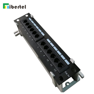 CAT.5e UTP Wall Mounted Patch Panel 12 ports