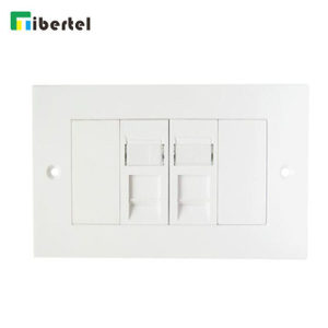 2-port UK Type Flat Faceplate