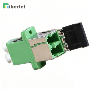 LC Shuttered Duplex Optical Fiber Adaptor