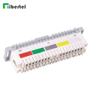 10 Pair Disconnection Module with Lable Cream Color