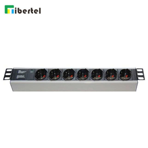  Italy Type PDU Socket 7 Ways 1U 19 Inch Rack without Switch 