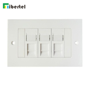 3-port UK Type Flat Faceplate