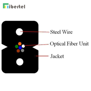 ,FTTH Drop wire cable,6-core FTTH Indoor Cable