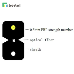 GJXFH-1B6 FTTH Indoor Cable 1core drop fibre optical fiber cable