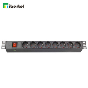 8 Ways Germany Type Power Distribution Units Socket with Switch