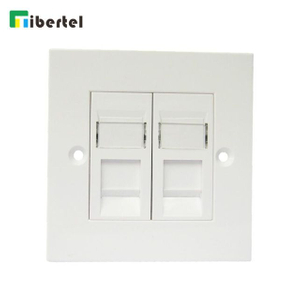 2-port UK Type Flat Faceplate