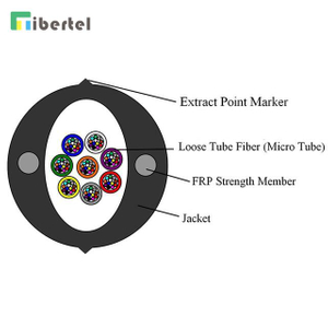 Micro-Tube Oval Parallel Optical Fiber Cable 