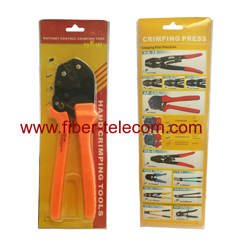 Ratchet Control Crimping Tool for Non-insulated Cable Links