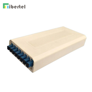 Indoor Wall Mounted Plastic Terminal Box for SC Adaptors 8 Fibers