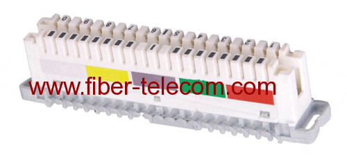 10 Pair Disconnection Module with Lable Cream Color