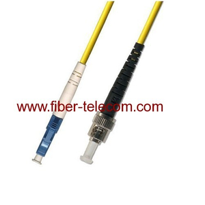 LC-ST Single mode Simplex Fiber Optic Patch Cord