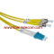 LC-ST Single Mode Duplex Fiber Optic Patch Cord
