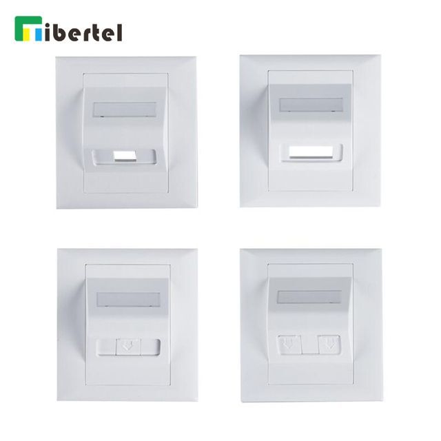 1 port Faceplate for Fiber Optic Adaptor 86*86mm