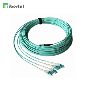 MPO To LC Multimode Trunk Cable 12 Fibers