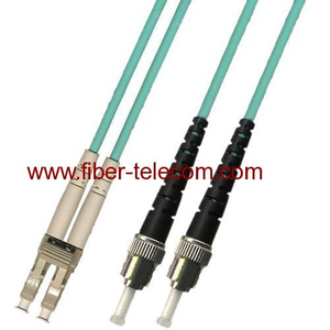 LC-ST OM3 Multi Mode Duplex Fiber Optic Patch Cord