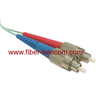 FC to FC OM3 Duplex AQUA Fiber Optical Patch Cord