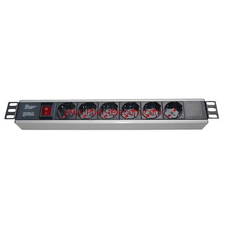 Wholesale Italy 6 Ways 19 inch Rack PDU Socket Aluminum Housing with ...