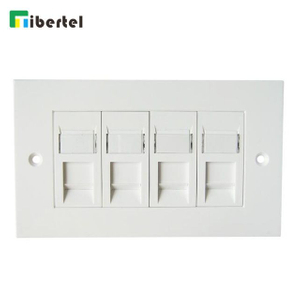 4-port UK Type Flat Faceplate 140*86mm