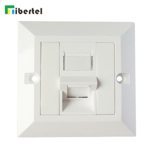 1-port UK Type Bevelled Faceplate