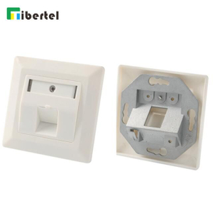 Germany Type Bevelled FTP Face Plate 86*86mm 1-port