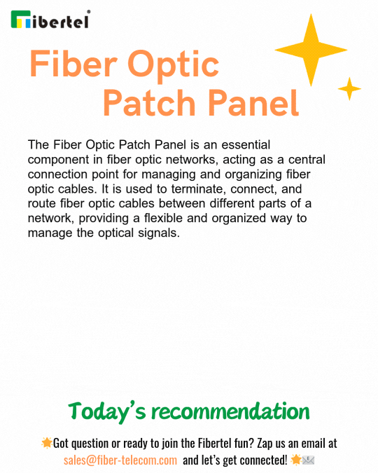 Fiber Optic Patch Panel